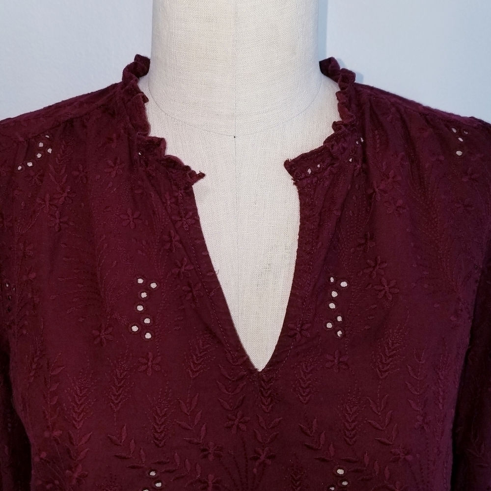 Madewell | Poplin Cotton Long Sleeve blouse size S - Picture 11 of 13